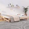 Sofá cama extraíble madera maciza de pino 2x(90x190) cm