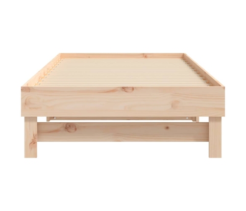 Sofá cama extraíble madera maciza de pino 2x(75x190) cm