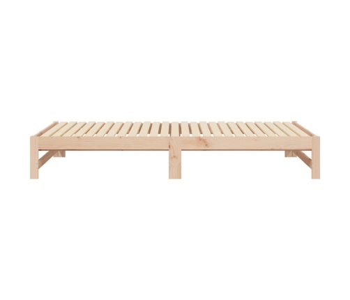 Sofá cama extraíble madera maciza de pino 2x(100x200) cm