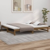 vidaXL Sofá cama extraíble madera de pino marrón miel 2x(80x200) cm