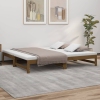 Sofá cama extraíble sin colchón marrón miel 2x(90x190) cm