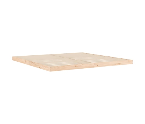 Estructura de cama sin colchón madera maciza de pino 200x200 cm