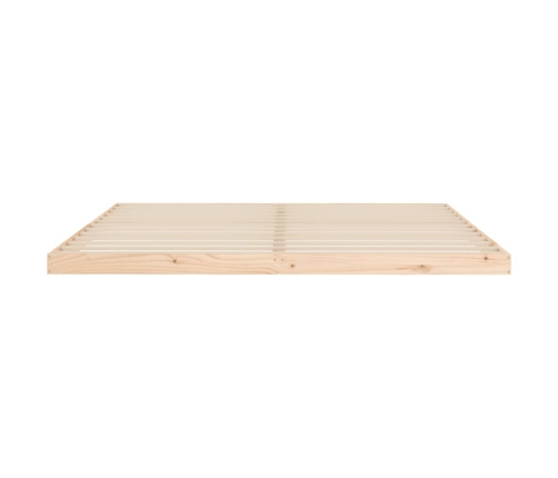Estructura de cama sin colchón madera maciza de pino 200x200 cm