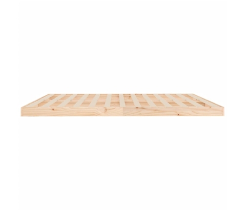 Estructura de cama sin colchón madera maciza de pino 200x200 cm