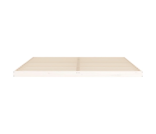 vidaXL Estructura de cama de madera maciza de pino blanco 200x200 cm