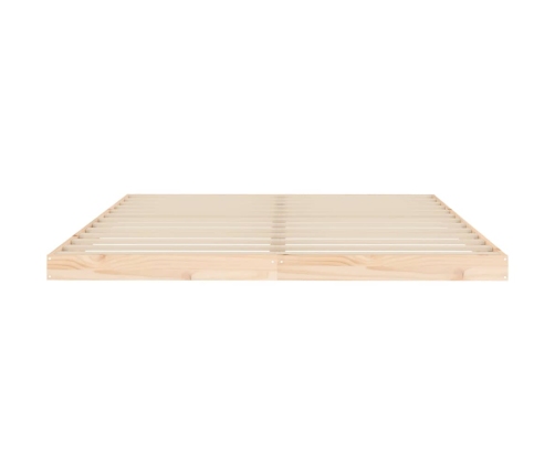 Estructura de cama sin colchón madera maciza de pino 160x200 cm