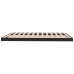 Estructura de cama de madera maciza de pino negro 160x200 cm