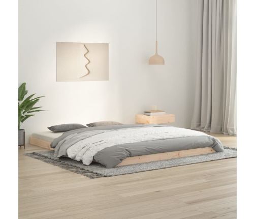 Estructura de cama madera maciza de pino 150x200 cm