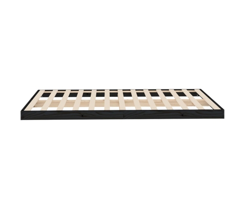 Estructura de cama madera maciza de pino negro 120x200 cm