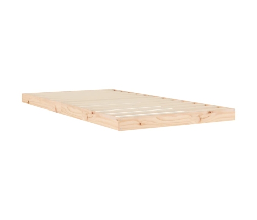 Estructura de cama madera maciza de pino 100x200 cm