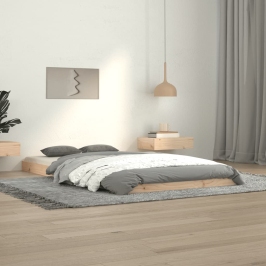 Estructura de cama madera maciza de pino 100x200 cm