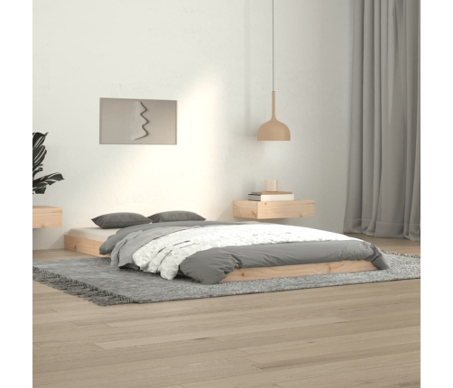 Estructura de cama madera maciza de pino 100x200 cm