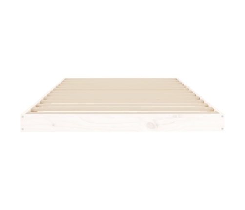 Estructura de cama madera maciza de pino blanco 100x200 cm