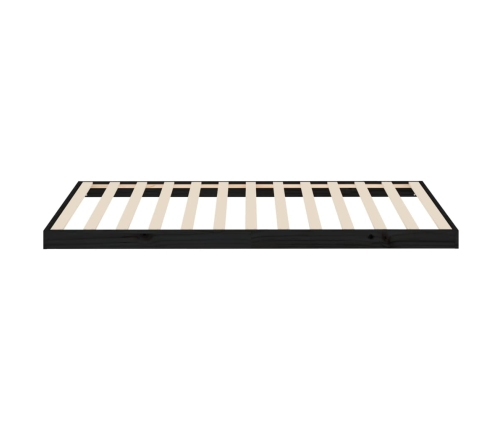 Estructura de cama madera maciza de pino negro 100x200 cm