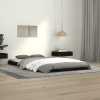 Estructura de cama madera maciza de pino negro 100x200 cm