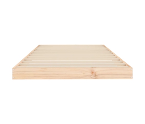 vidaXL Estructura de cama madera maciza de pino 90x200 cm