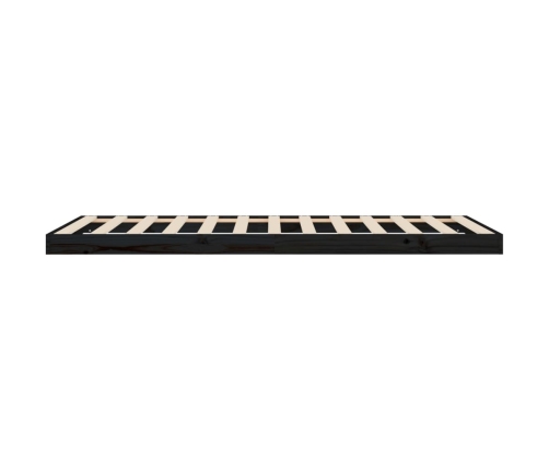 Estructura de cama madera maciza de pino negro 90x200 cm