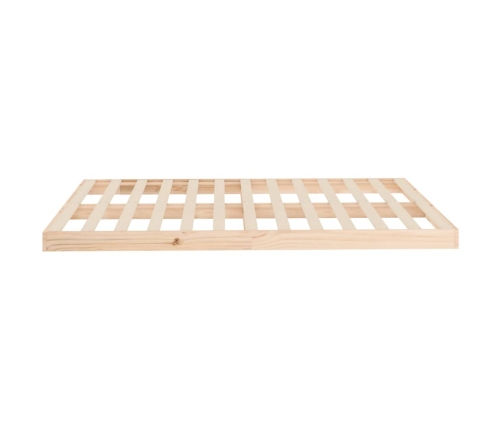 Estructura de cama sin colchón madera maciza de pino 140x190 cm