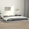 Estructura de cama de madera maciza de pino gris 140x190 cm