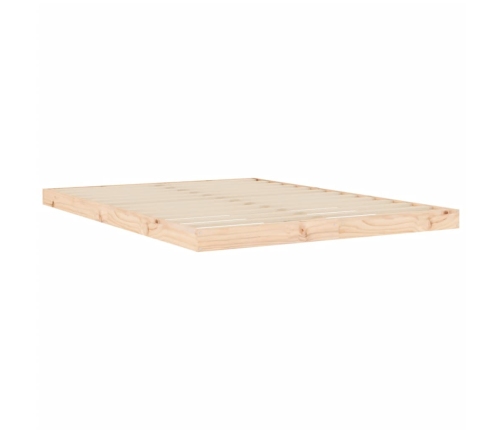 Estructura de cama madera maciza de pino 135x190 cm