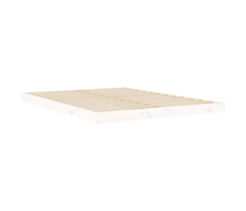 Estructura de cama sin colchón madera de pino blanco 135x190 cm