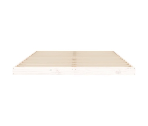 Estructura de cama sin colchón madera de pino blanco 135x190 cm