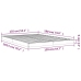 Estructura de cama sin colchón madera de pino blanco 135x190 cm