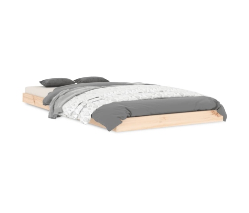 Estructura de cama madera maciza de pino 90x190 cm