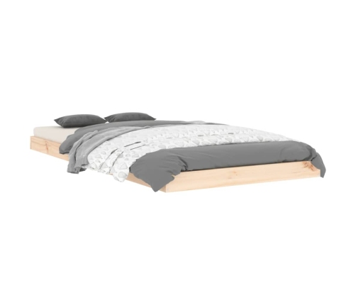 Estructura de cama madera maciza de pino 90x190 cm