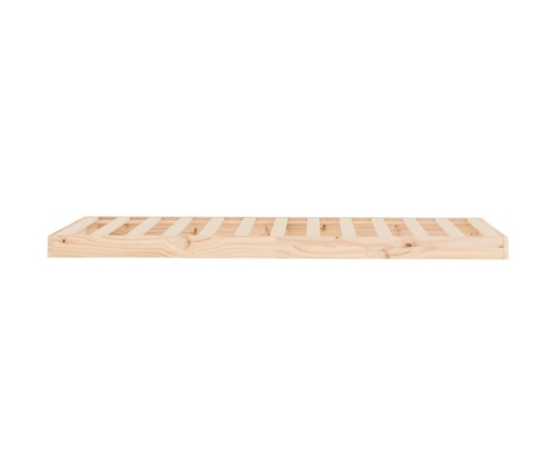 Estructura de cama madera maciza de pino 75x190 cm