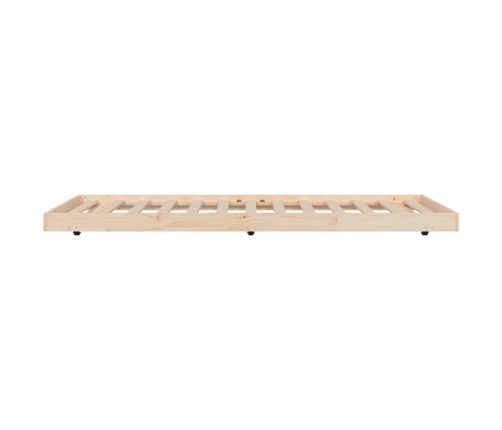 Estructura de cama sin colchón madera maciza de pino 80x200 cm