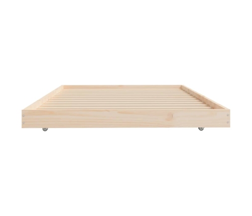 Estructura de cama sin colchón madera maciza de pino 80x200 cm