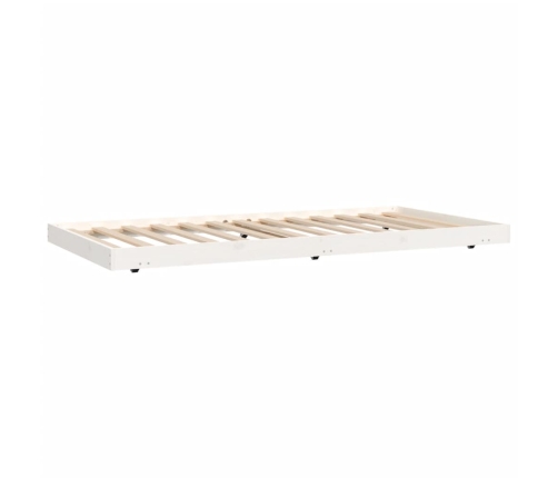 vidaXL Estructura de cama madera maciza de pino blanco 80x200 cm