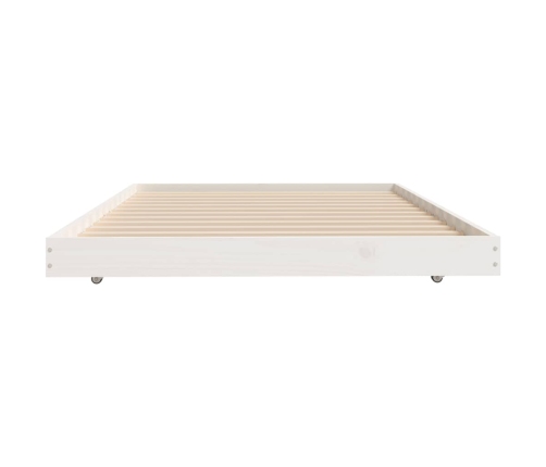 vidaXL Estructura de cama madera maciza de pino blanco 80x200 cm