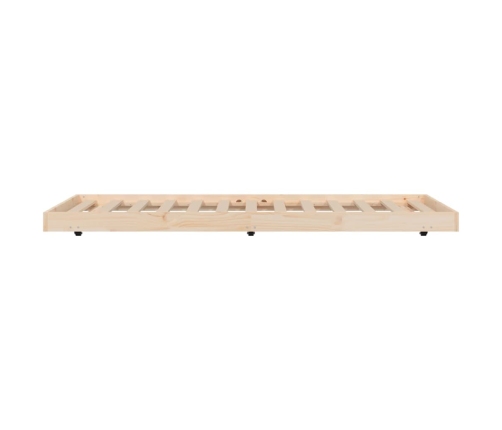 Estructura de cama sin colchón madera maciza de pino 90x190 cm