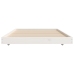 Estructura de cama sin colchón madera maciza blanca 75x190 cm