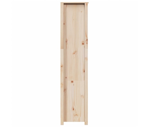 Aparador de madera maciza de pino 80x35x154 cm