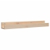 Estantes de pared 2 uds madera maciza de pino 80x12x9 cm