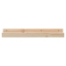 Estantes de pared 2 uds madera maciza de pino 80x12x9 cm