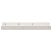 Estantes de pared 2 uds madera maciza de pino blanco 80x12x9 cm