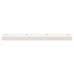 vidaXL Estantes de pared 2 uds madera maciza de pino blanco 110x12x9cm