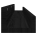 Estantes de pared 2 uds madera maciza de pino negro 110x12x9 cm