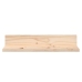 Estantes de pared 2 uds madera maciza de pino 50x11x9 cm