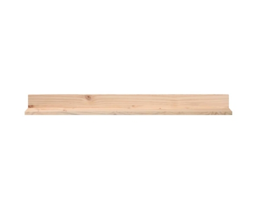 Estantes de pared 2 uds madera maciza de pino 110x11x9 cm