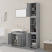 Set de muebles de baño 3 pzas madera contrachapada gris sonoma