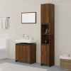 Set de muebles baño 3 pzas madera contrachapada roble marrón