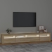 vidaXL Mueble de TV con luces LED roble Sonoma 240x35x40 cm