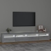 Mueble de TV con luces LED gris Sonoma 240x35x40 cm