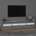 Mueble de TV con luces LED gris Sonoma 210x35x40 cm