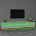 Mueble de TV con luces LED blanco 270x35x40 cm